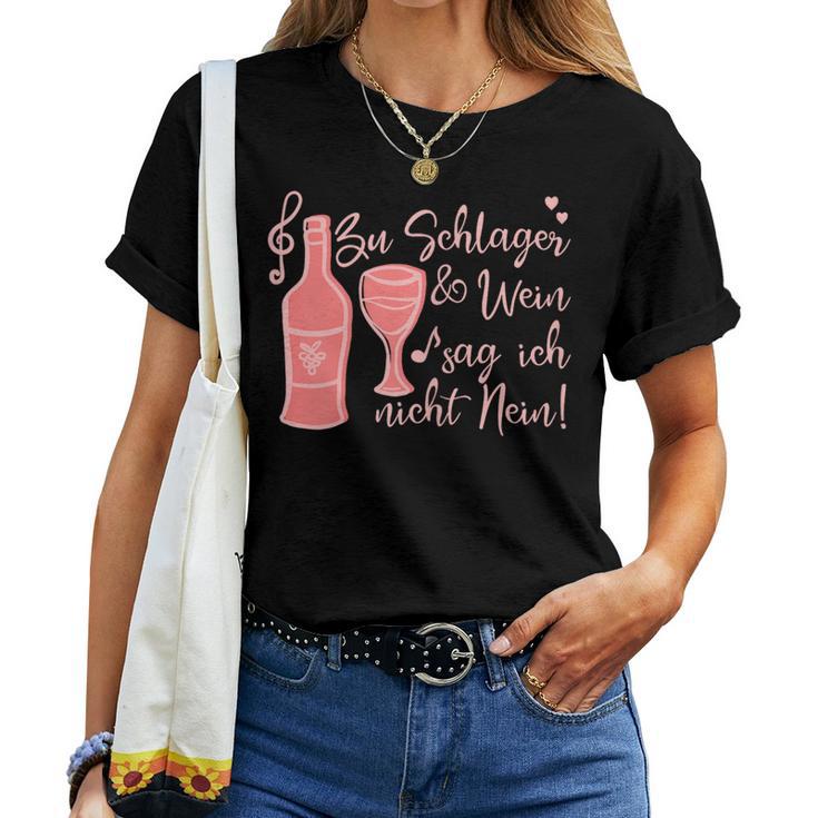 Women's Schlager & Wine Princess Princess Schlager Party S T-shirt Frauen