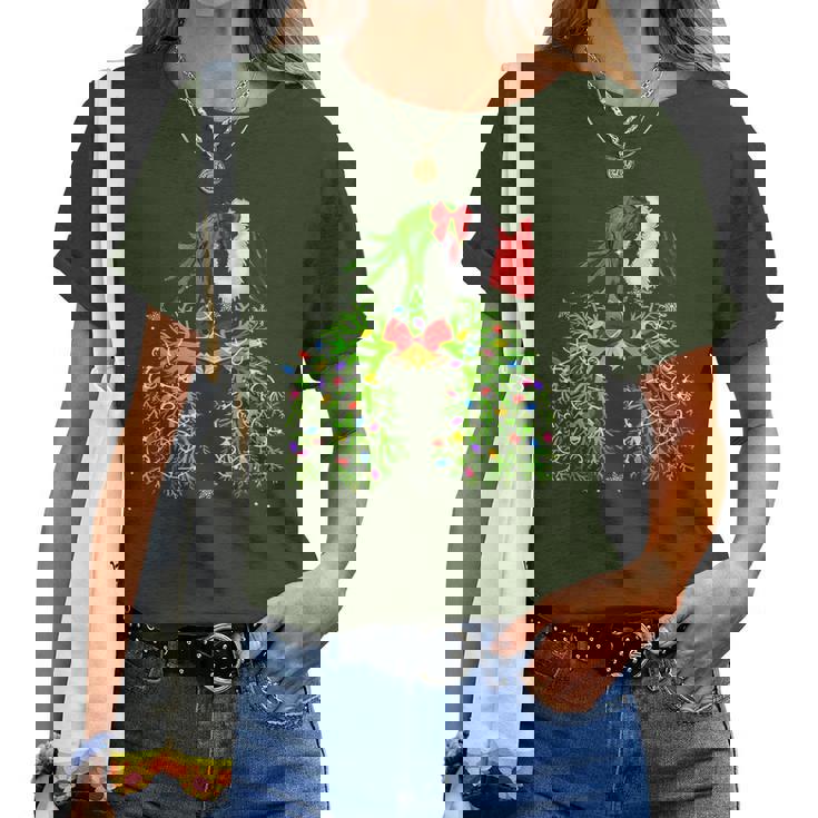 Christmas Nurse Respiratory Therapist Lung Nursing Women T-shirt