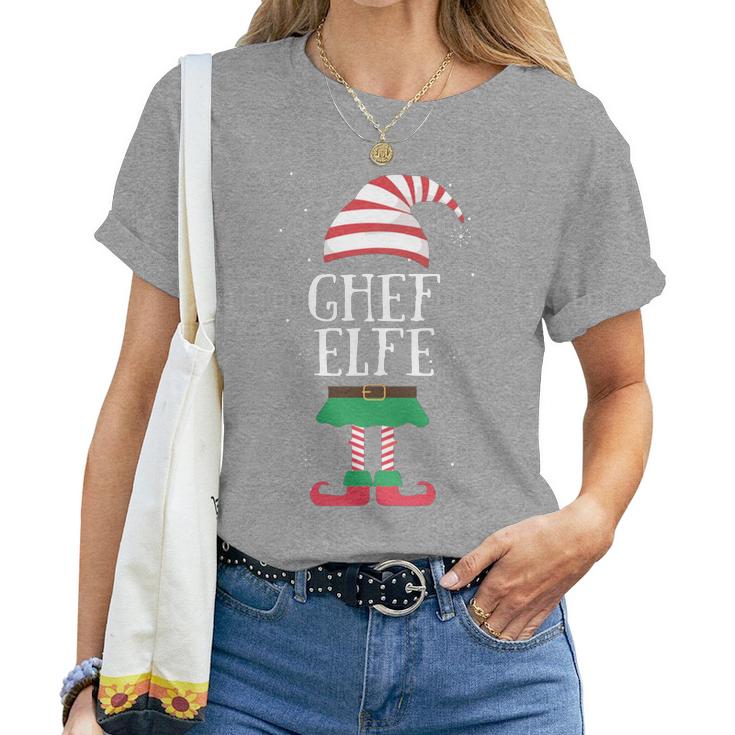 Women's Chef Elf Partner Look Christmas For Women T-shirt Frauen