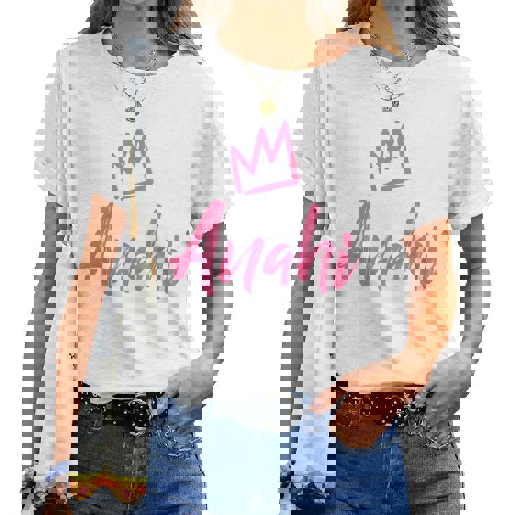 Anahi The Queen Pink Crown & Name For Called Anahi Women T-shirt