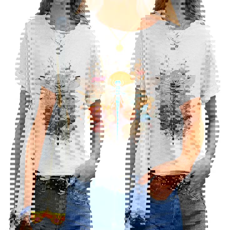 Con Grafica Floreale Libellula Animale Uomo Donna Ragazzi Ragazze Maglietta da donna