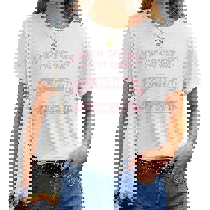 Enfant Licorne Filles J'ai Un Secret Jeais Être Une Grande Soeur T-shirt femme