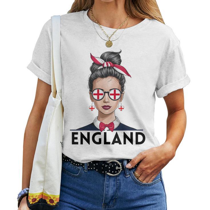 England Girl's Women's Flag England Jersey 2024 T-shirt Frauen