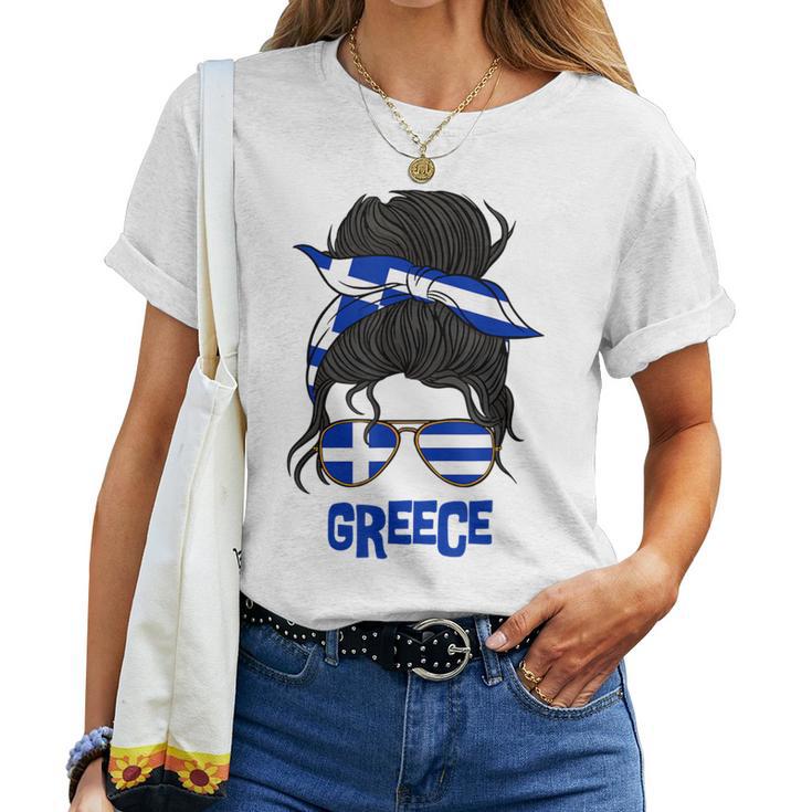 Greece For Girls Greek Flag For Greece S T-shirt Frauen