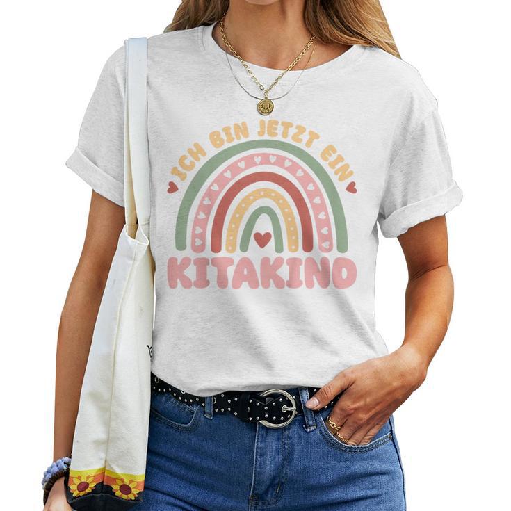 Kinder Ich Bin Jetzt Ein Kitakind 2024 Kita Rainbow T-shirt Frauen