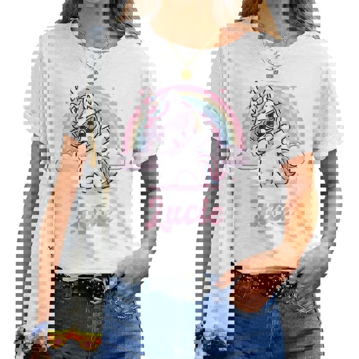 Lucie Cadeau Prénom Personnalisé Fille Licorne T-shirt femme