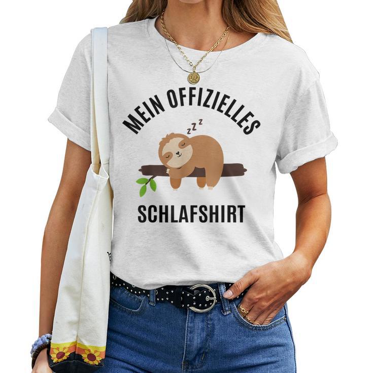 Pyjamas Top Pyjamas Sloth Sleep T-shirt Frauen