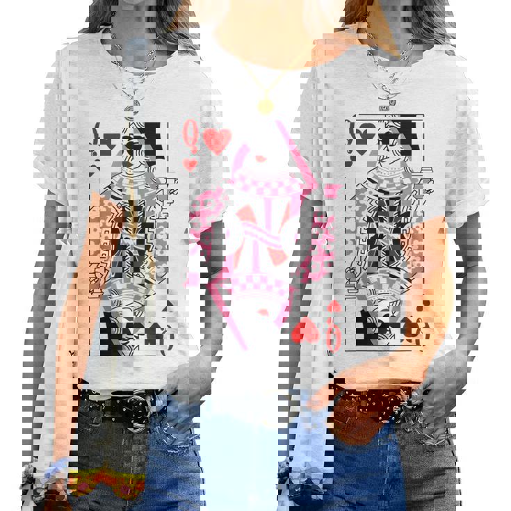 Queen Of Hearts Coffee Lover Women T-shirt