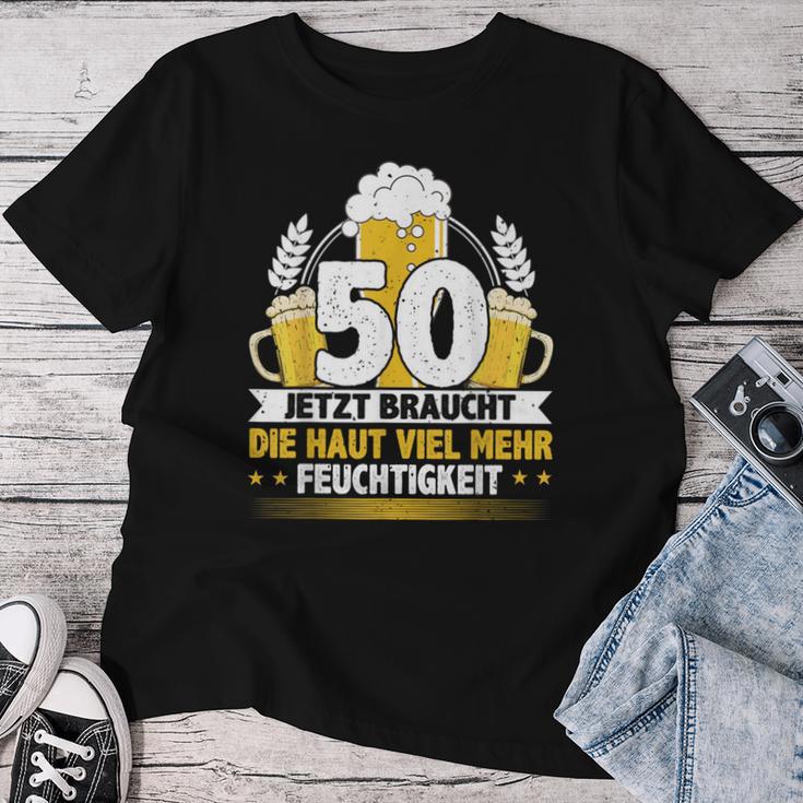 50Th Birthday Beer Slogan T-shirt Frauen Lustige Geschenke