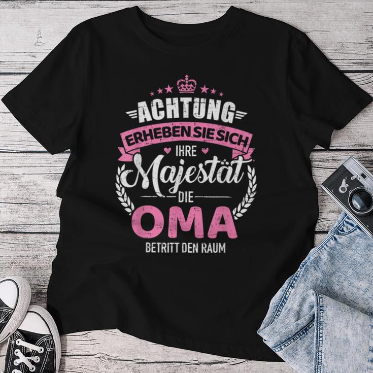 Achtung Ihre Majestät Die Oma T-shirt Frauen Lustige Geschenke