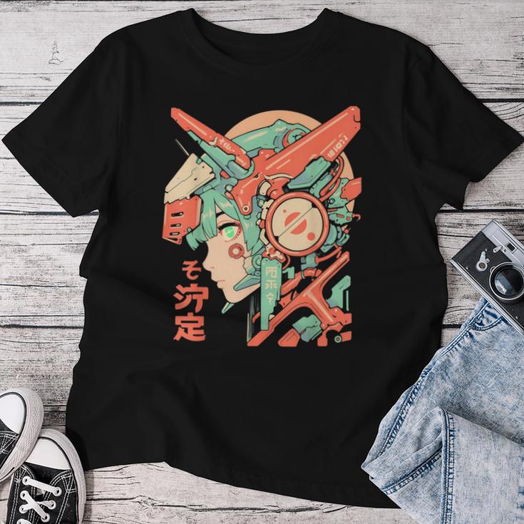 Anime Manga Cyberpunk Aesthetic Techwear Harajuku Mecha Girl T-shirt Frauen Lustige Geschenke