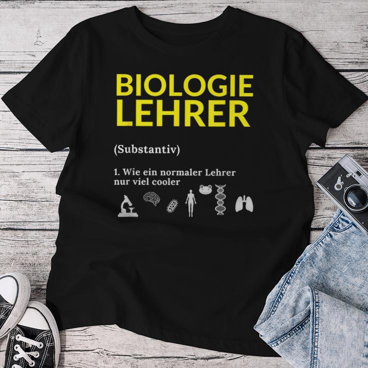 Biologiehrer Biology Teacher Saying School T-shirt Frauen Lustige Geschenke