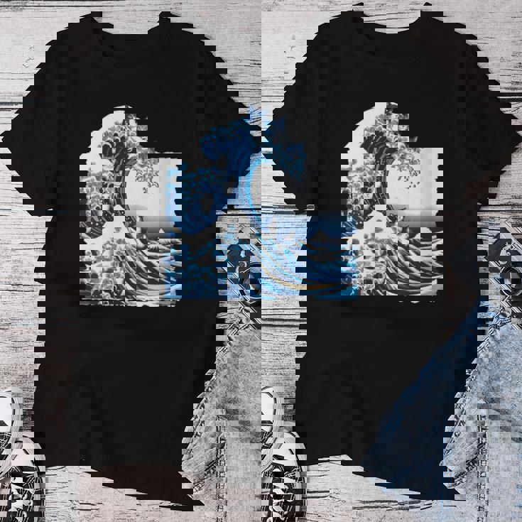 Blue Cats Wave For Kamala Drôle Chat Propriétaires Kamala Harris T-shirt femme Cadeaux drôles