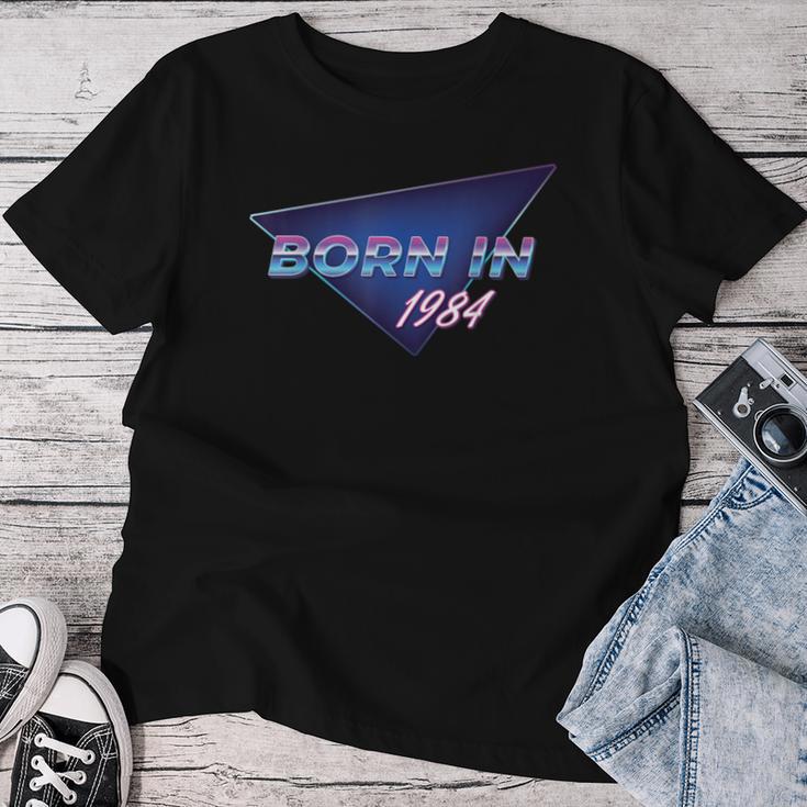 Born In 1984 Retro 80Er Jahre Stil Geburtstag Für Männer Und Frauen T-shirt Frauen Lustige Geschenke