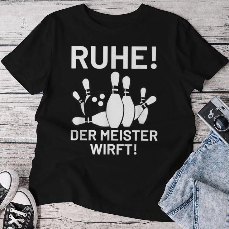 Bowling Bowler Peace Der Meister Wirft T-shirt Frauen Lustige Geschenke