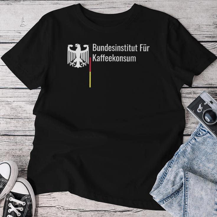 Bundesinstitut Für Kaffeekonsum Saying Fun Coffee T-shirt Frauen Lustige Geschenke