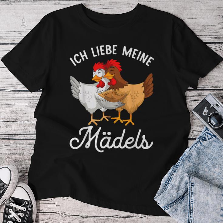 Chicken Ich Liebe Meine Mädels T-shirt Frauen Lustige Geschenke