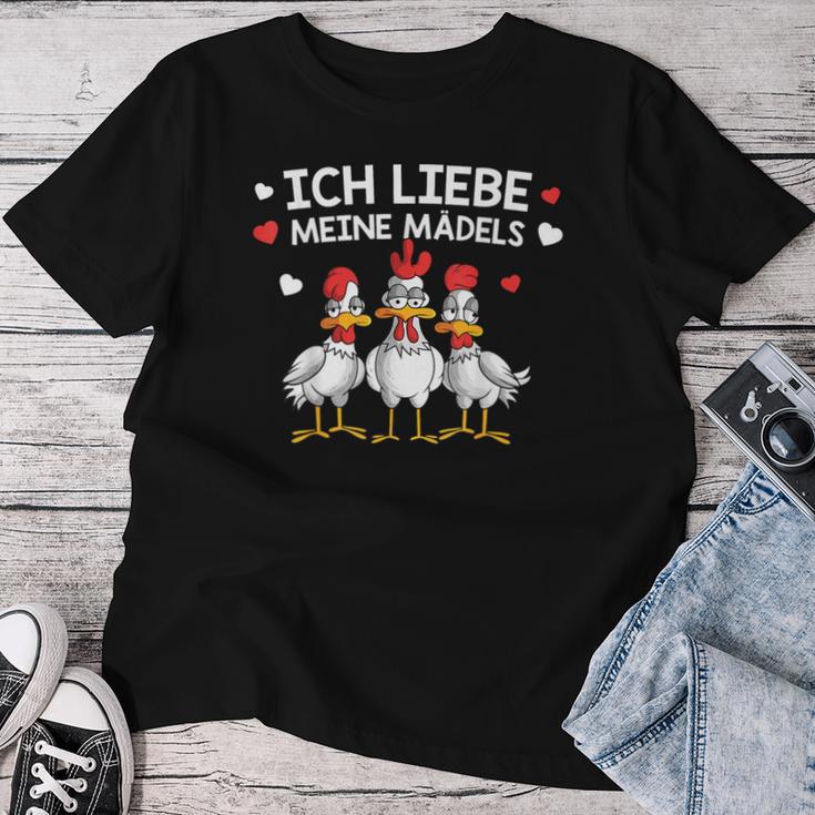 Chicken Ich Liebe Meine Mäds Ich Liebe Meine Mäds T-shirt Frauen Lustige Geschenke