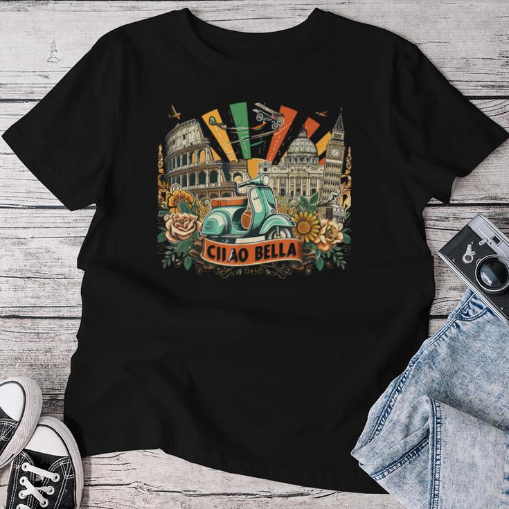 Ciao Bellaespa Roma Italia Language T-shirt Frauen Lustige Geschenke