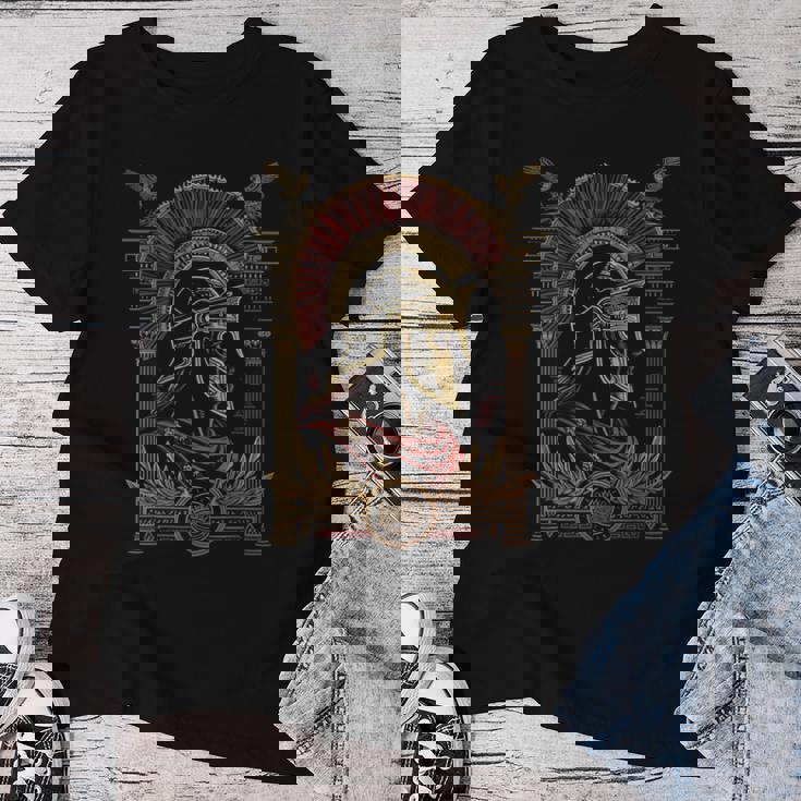 Corona De Laurel De Águila Gladio Casco Legionario Imperio Romano Camiseta de mujer Regalos divertidos