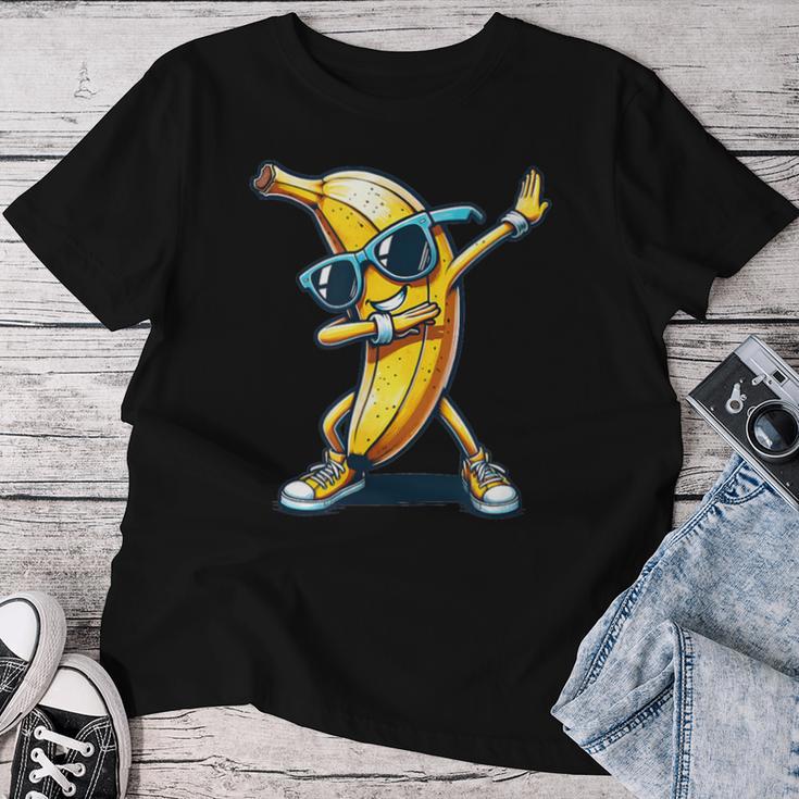 Dab Banana Dancing Dabbing Banana Fruit Meme T-shirt Frauen Lustige Geschenke