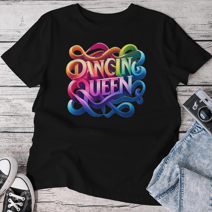 Dancing Queen Retro Disco Party T-shirt Frauen Lustige Geschenke