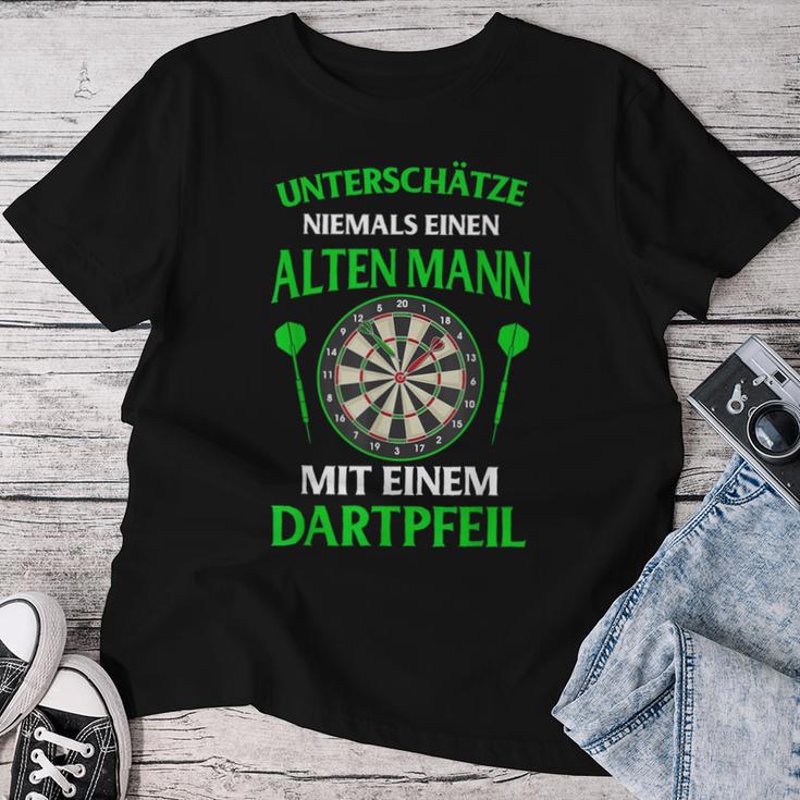 Dart Player Dartboard Retro Women's Dartboard T-shirt Frauen Lustige Geschenke