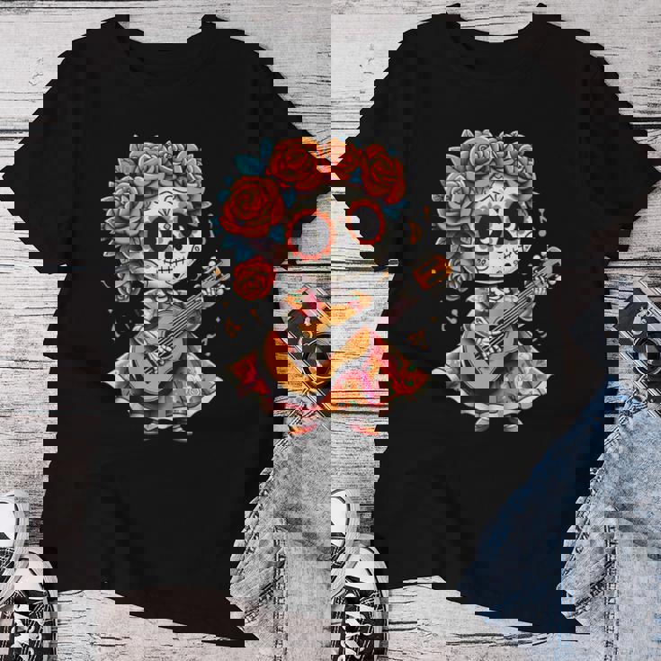 Playera Calavera Catrinas Para Playeras Día De Los Muertos La