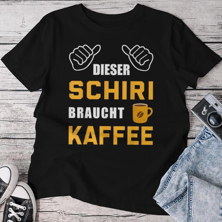 Dieser Schiri Needs Coffee Referee Referee Schiri T-shirt Frauen Lustige Geschenke