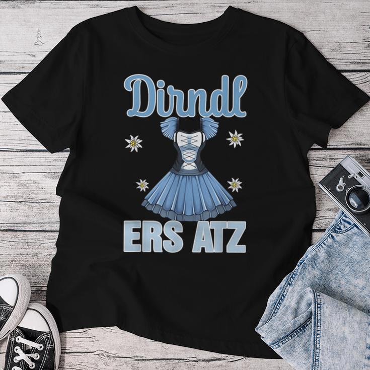 Dirndl Ers Atz Edelweiss Oktoberfest Women's Costume T-shirt Frauen Lustige Geschenke