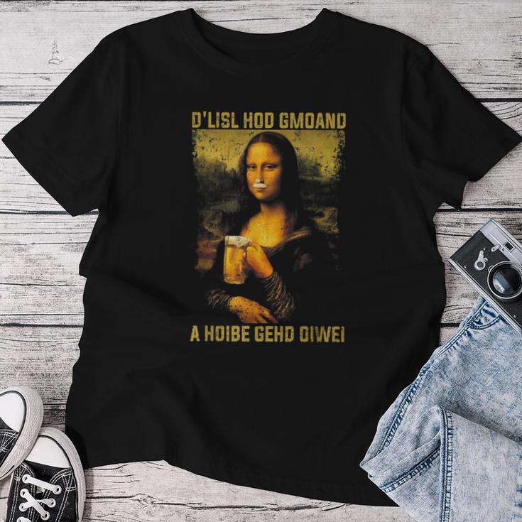 D´Lisl Hod Gmoand A Hoibe Gehd Oiwei Beer T-shirt Frauen Lustige Geschenke