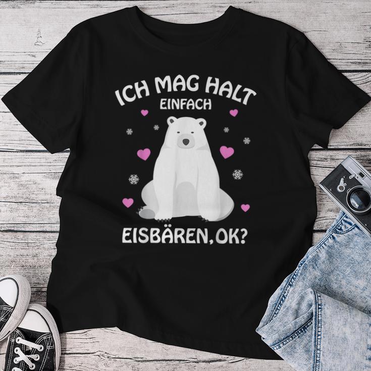 Eisbär Ich Mag Halt Polar Bears Children's Girls' T-shirt Frauen Lustige Geschenke