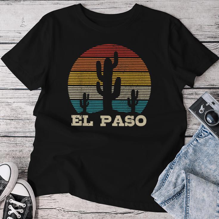 El Paso Texas Cactusintage Souvenir T-shirt Frauen Lustige Geschenke