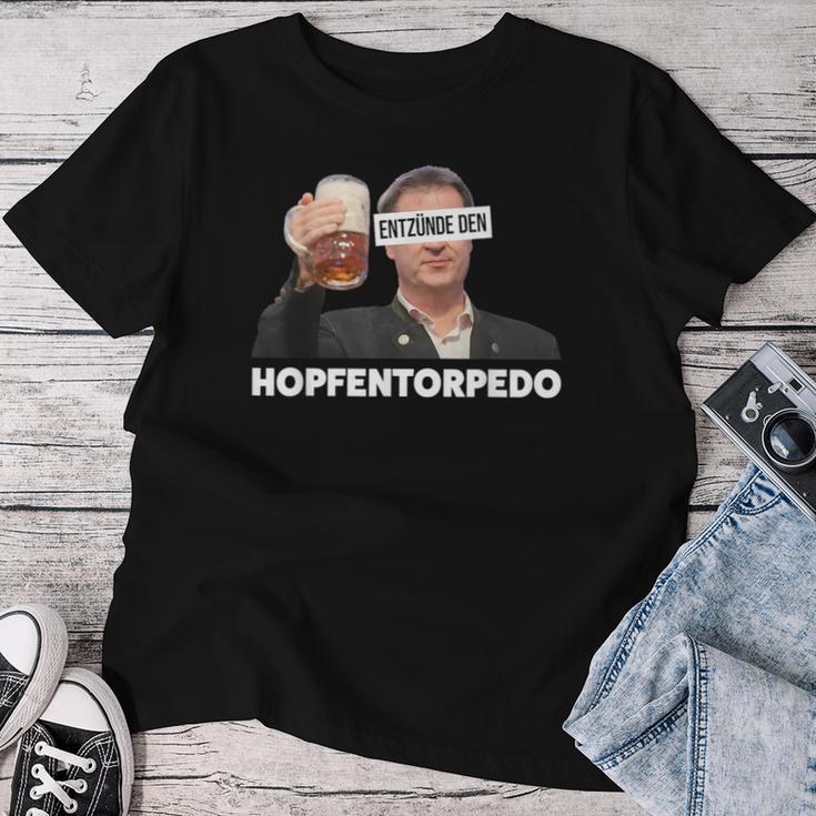 Entznde Den Hopfentorpedo Tornado Beer T-shirt Frauen Lustige Geschenke