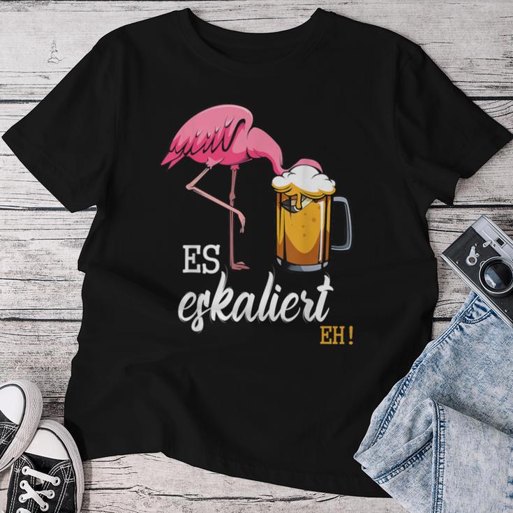 Es Escaliert Eh Flamingo Beer Disco Festival Party T-shirt Frauen Lustige Geschenke