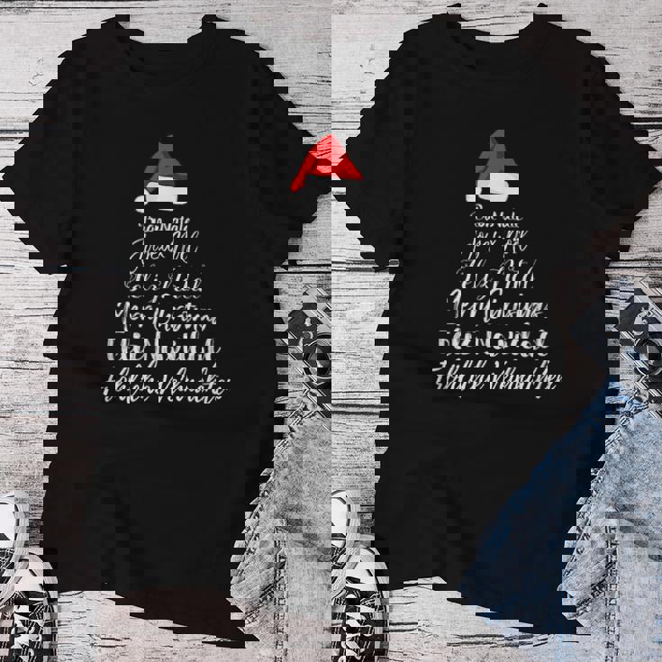 Feliz Navidad Feliz Navidad Feliz Natal Idiomas Camiseta de mujer Regalos divertidos