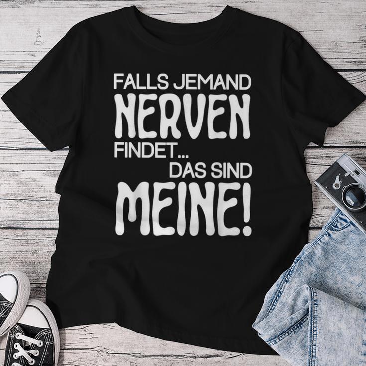 Slogan Falls Someone Meine Nerven Findet T-shirt Frauen Lustige Geschenke