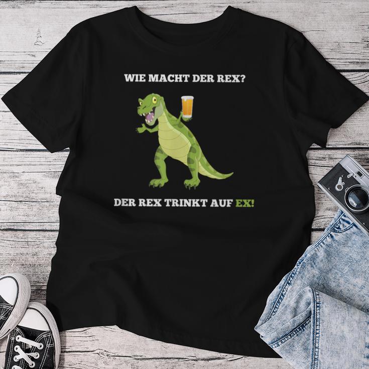 Wie Macht Der Rex Beer Party Alcohol Malle Slogan T-shirt Frauen Lustige Geschenke