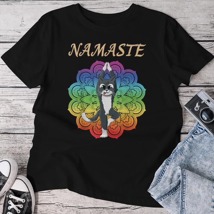 Yoga Catrikshasana Mandala Namaste T-shirt Frauen Lustige Geschenke