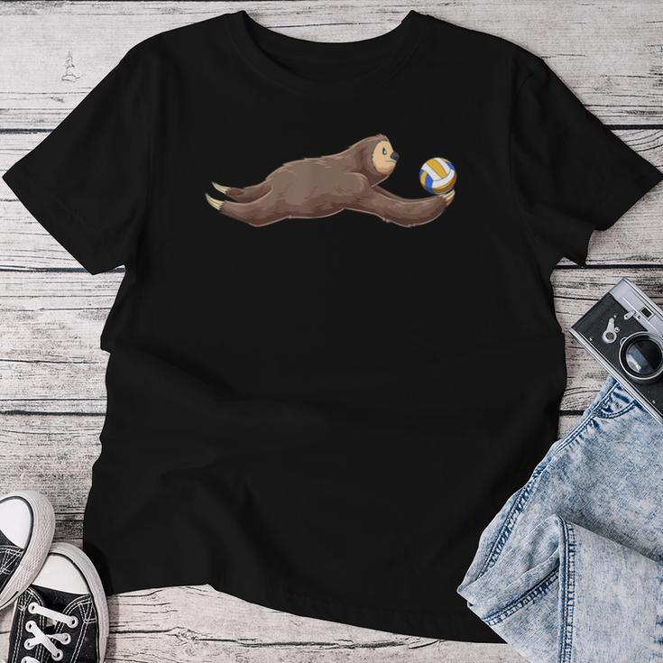 olleyball Sloth -Olleyball Beacholleyball T-shirt Frauen Lustige Geschenke