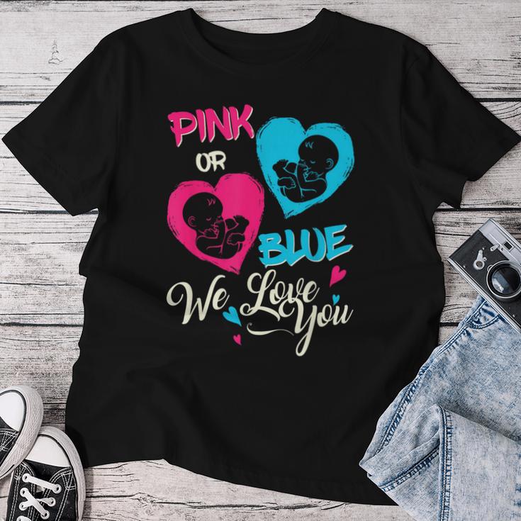 Gender Reveal For Mom And Dad Boy Or Girl T-shirt Frauen Lustige Geschenke