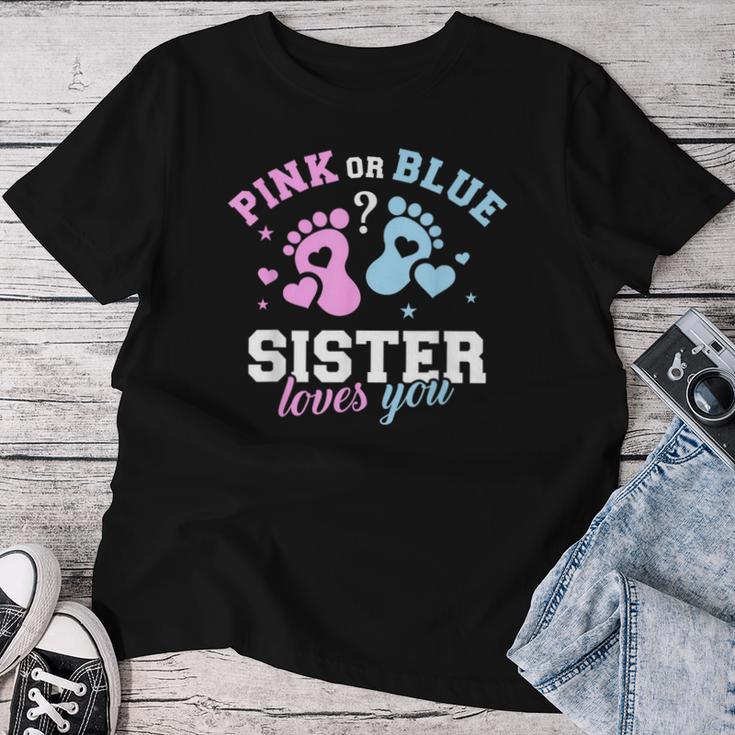 Gender Reveal Sister T-shirt Frauen Lustige Geschenke