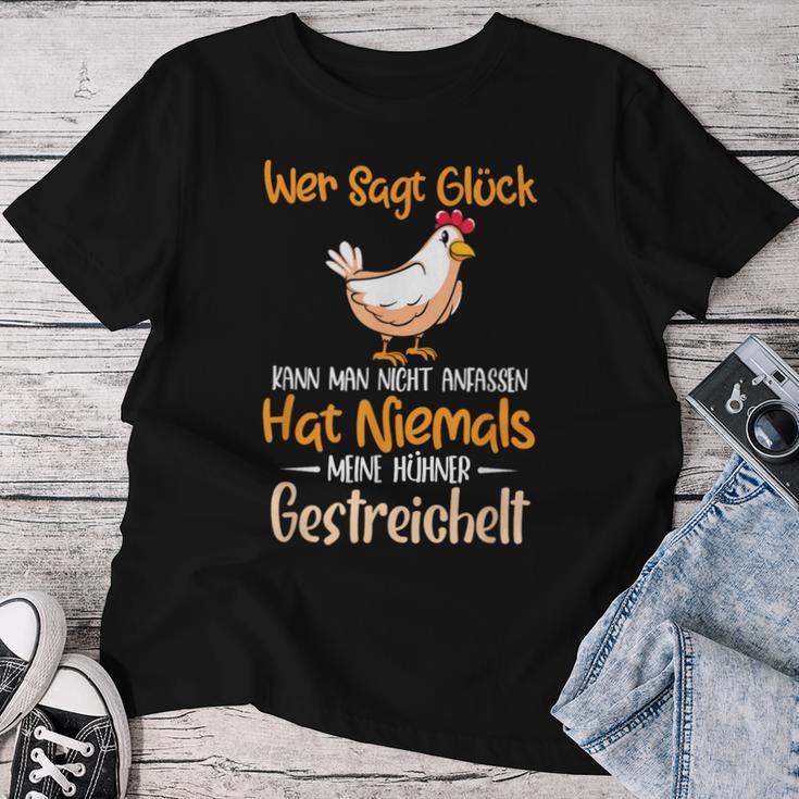 Hat Niemals Meine Hühner Gestrich Chicken Hen Holder T-shirt Frauen Lustige Geschenke