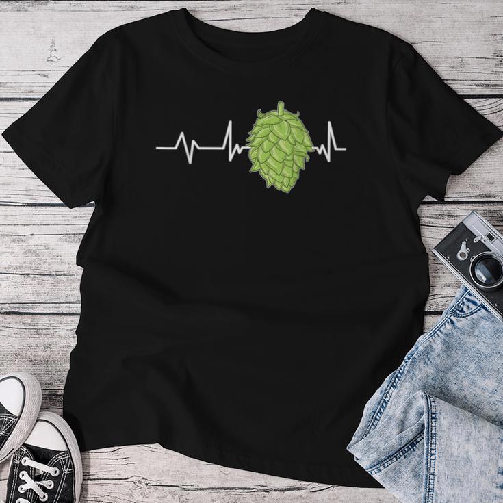 Hopen Heartbeat Beer T-shirt Frauen Lustige Geschenke