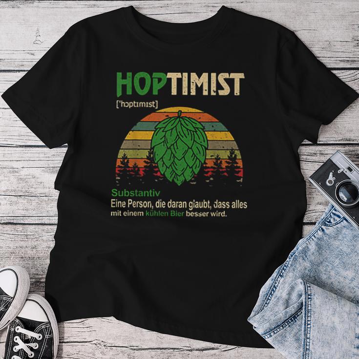 Hoptimist Beer Lover Craft Beer T-shirt Frauen Lustige Geschenke