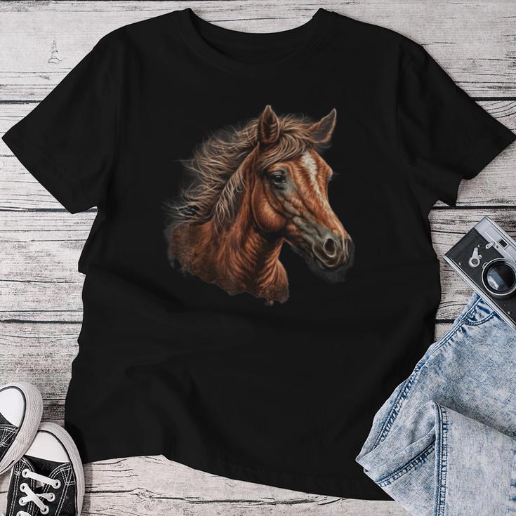 Horse Foal Girls Horse Rider Idea T-shirt Frauen Lustige Geschenke