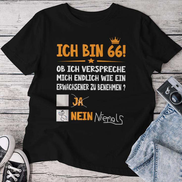 Ich Bin 66 Jahre Adult Birthday S T-shirt Frauen Lustige Geschenke