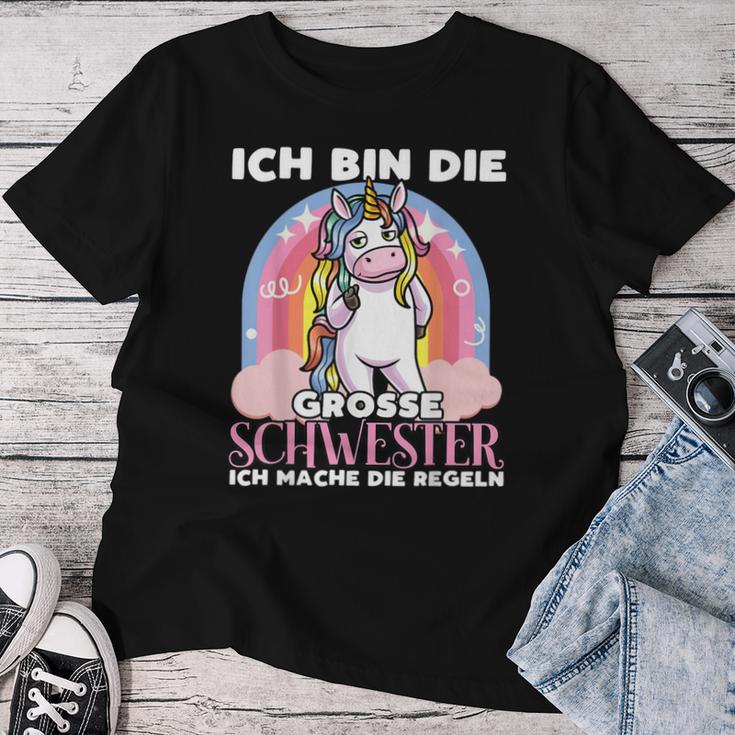 Ich Bin Die Große Schwester Schwewister Girls' Unicorn T-shirt Frauen Lustige Geschenke