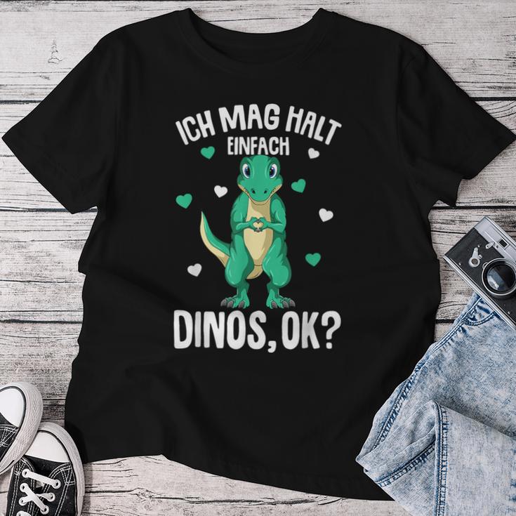 Ich Mag Halt Dinos Dinosaur T-Rex Girls' Children's Dinosaur T-shirt Frauen Lustige Geschenke