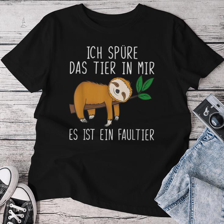 Ich Spüre Das Tier In Mir Sloth T-shirt Frauen Lustige Geschenke